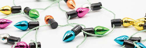 ART326 - Christmas Tree Lights Non Electric, 39.7 Inches, Metallic Pastel